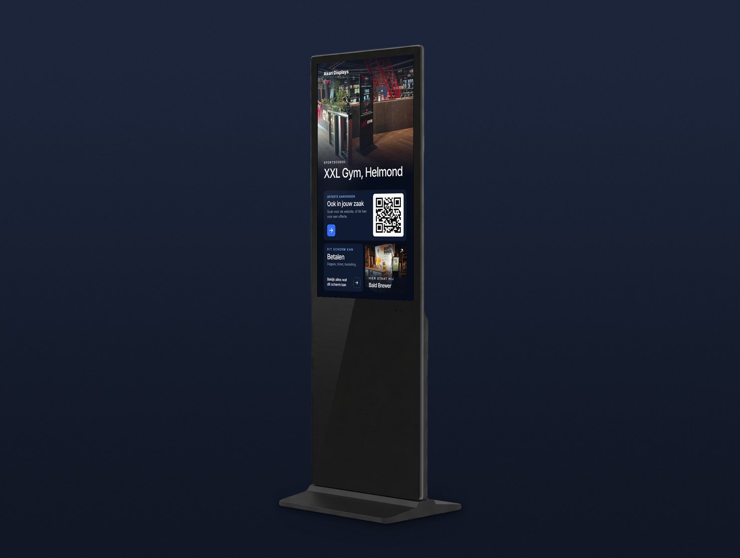 43 inch touchscreen zuil